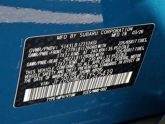 2026 Subaru OUTBACK Wilderness