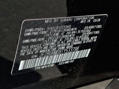 2026 Subaru OUTBACK Wilderness