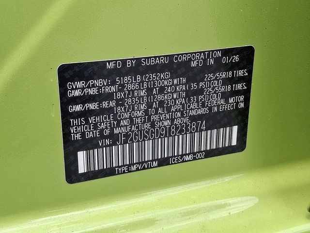 2026 Subaru CROSSTREK Sport Hybrid