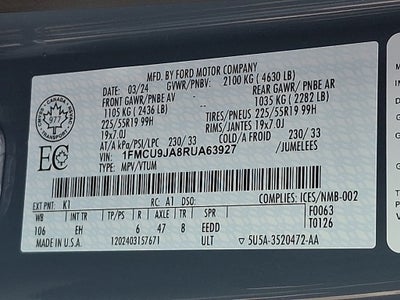 2024 Ford Escape Platinum