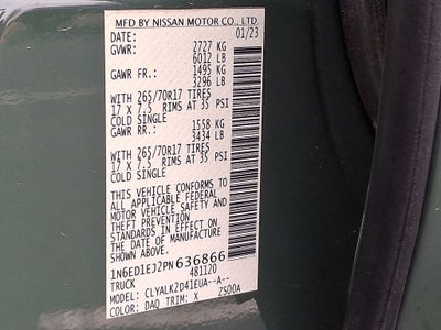 2023 Nissan Frontier PRO-X