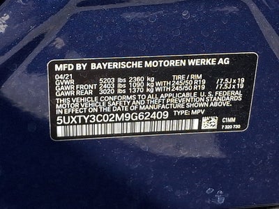 2021 BMW X3 sDrive30i