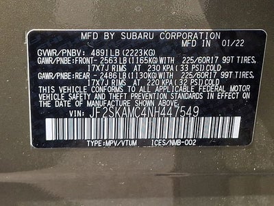 2022 Subaru Forester Wilderness
