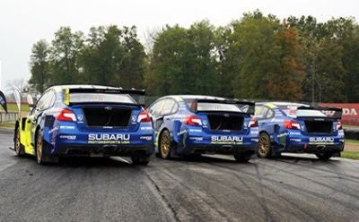 Subaru racing cars