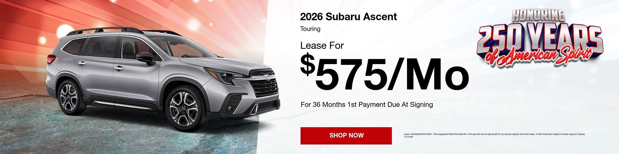 Subaru Ascent Lease