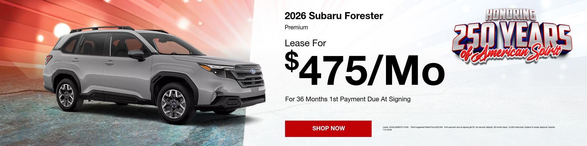 Subaru Forester Lease