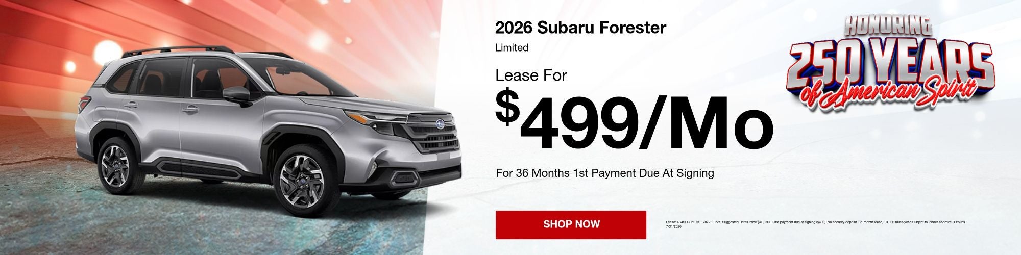 Subaru Forester Lease