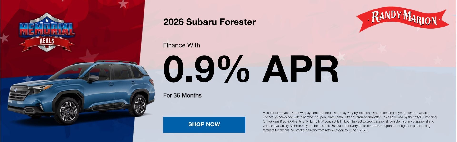 Forester finance offer