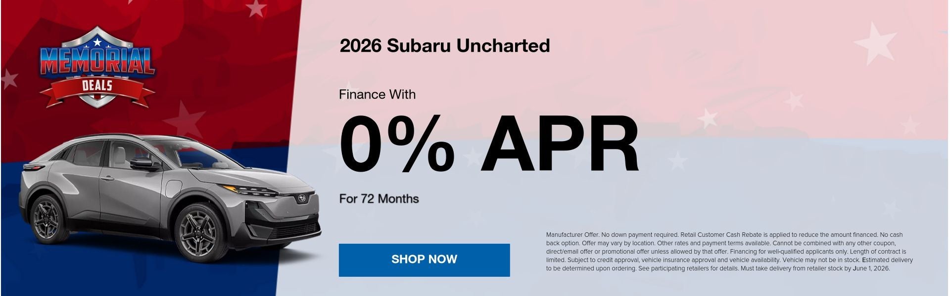 Uncharted finance offer