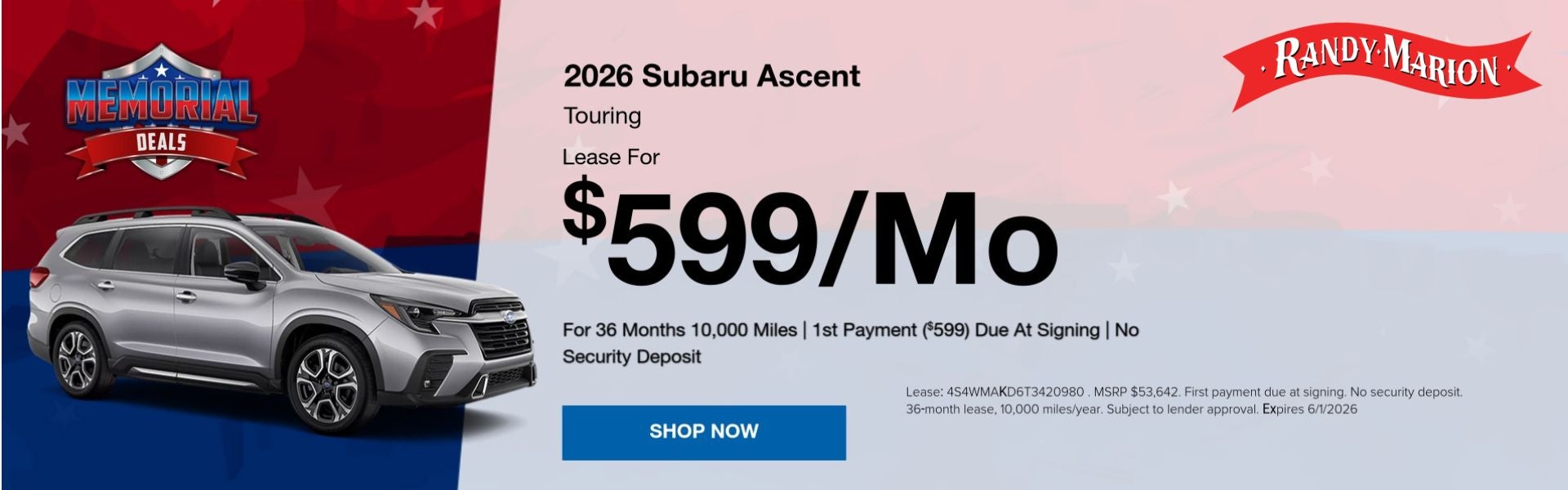 Subaru Ascent Lease