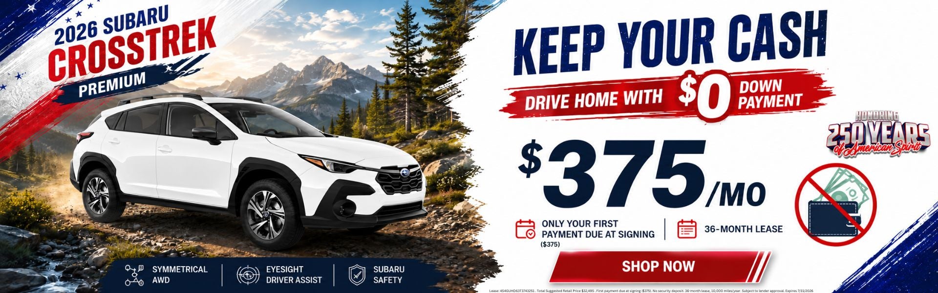 Subaru Crosstrek Premium Lease