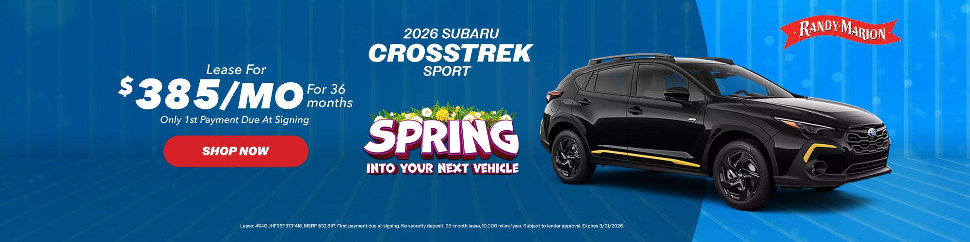 2026 Subaru Crosstrek Sport Offer