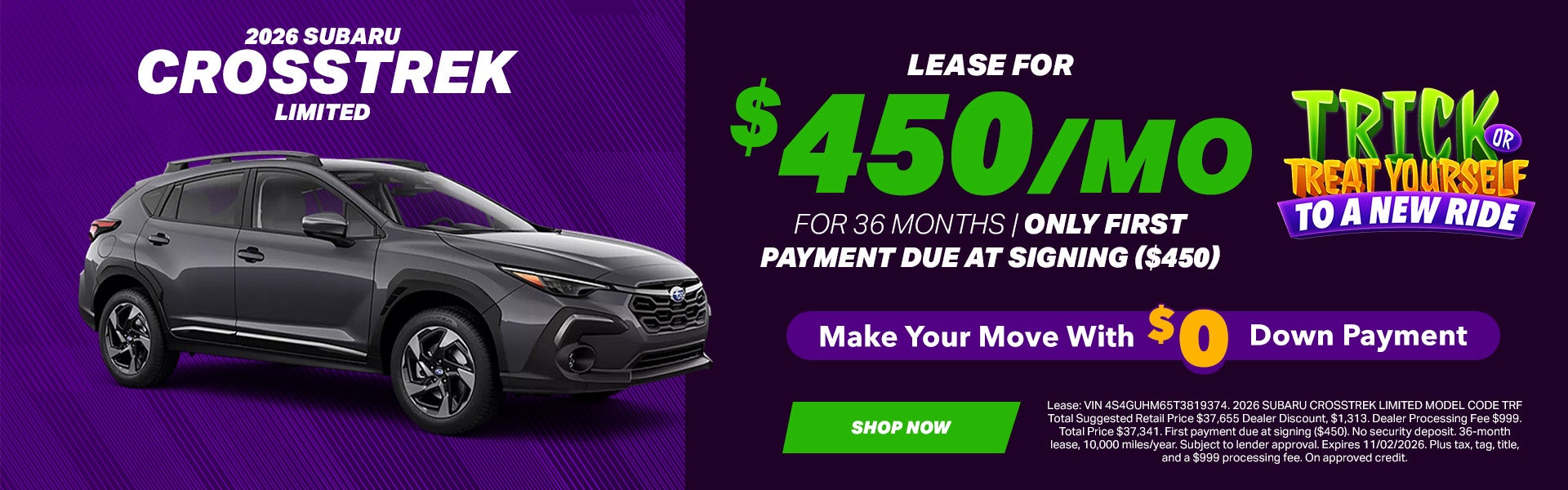 New Crosstrek Offer