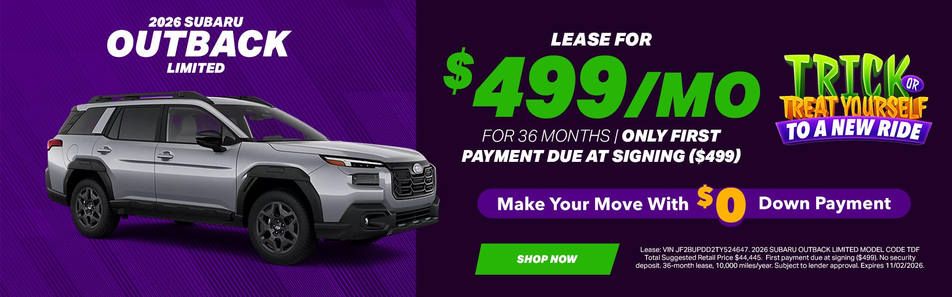New Outback Offer